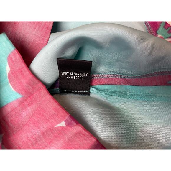 Adrianna Papell Dress Size 14 Floral Sleeveless Stunning Floret Neckline - Picture 8 of 11